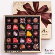 精美巧克力,AMOVO 情人节礼盒25颗装